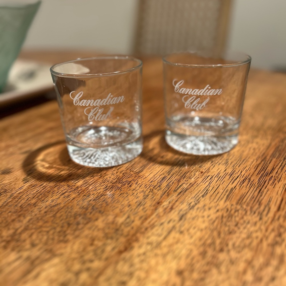CANADIAN CLUB | Clear Glass Tumblers